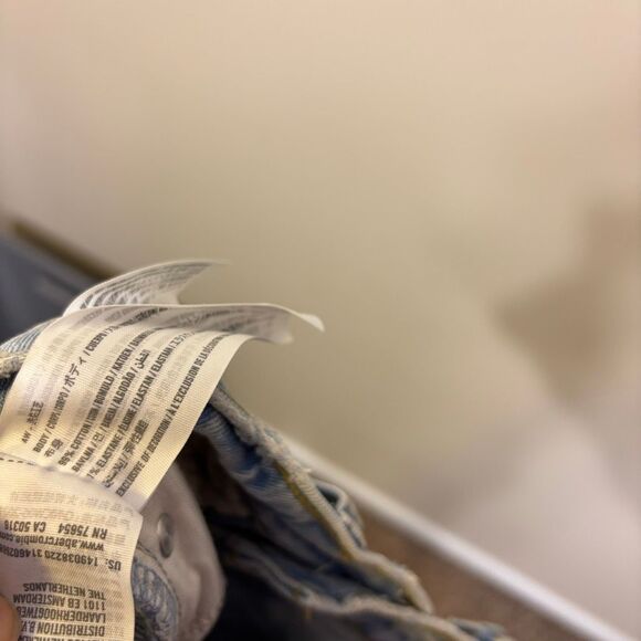 Abercrombie & Fitch The 90’s Baggy Low Rise Jean Shorts Size 26 - Picture 7 of 7